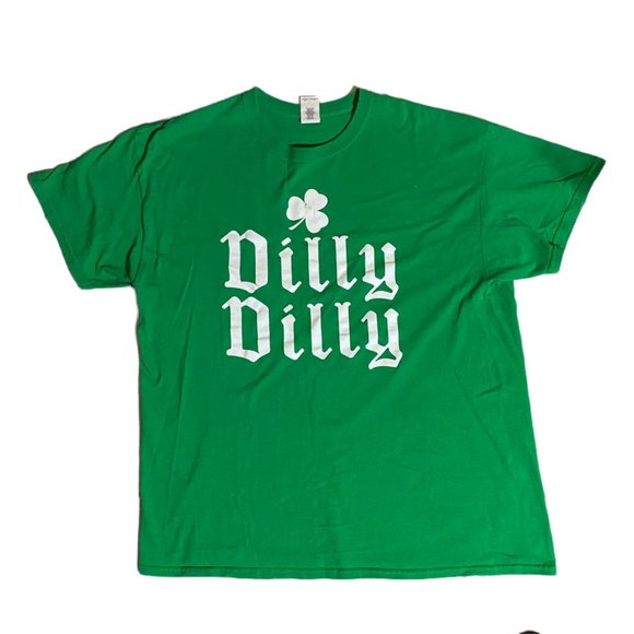 Other - Bud Light men's green and white Dilly Dilly graphic beer tee with clover